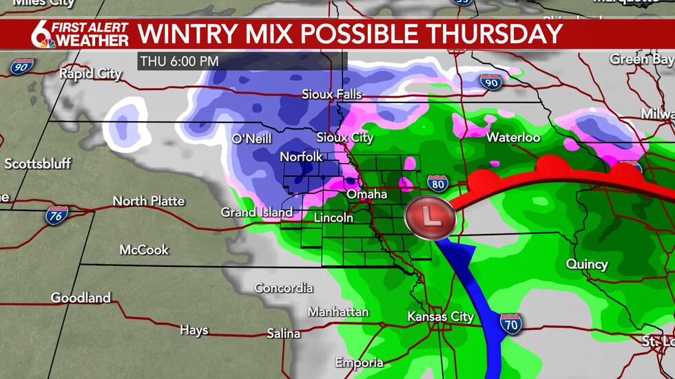 Wintry Mix Possible Thursday