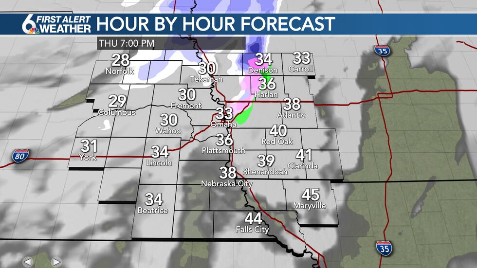 Snow chances at 7PM
