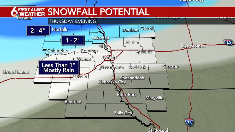 Snow Potential Thursday Evening & Night