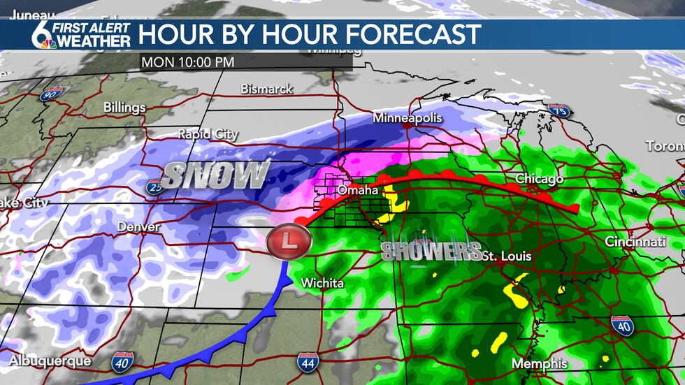 Stormy weather Monday