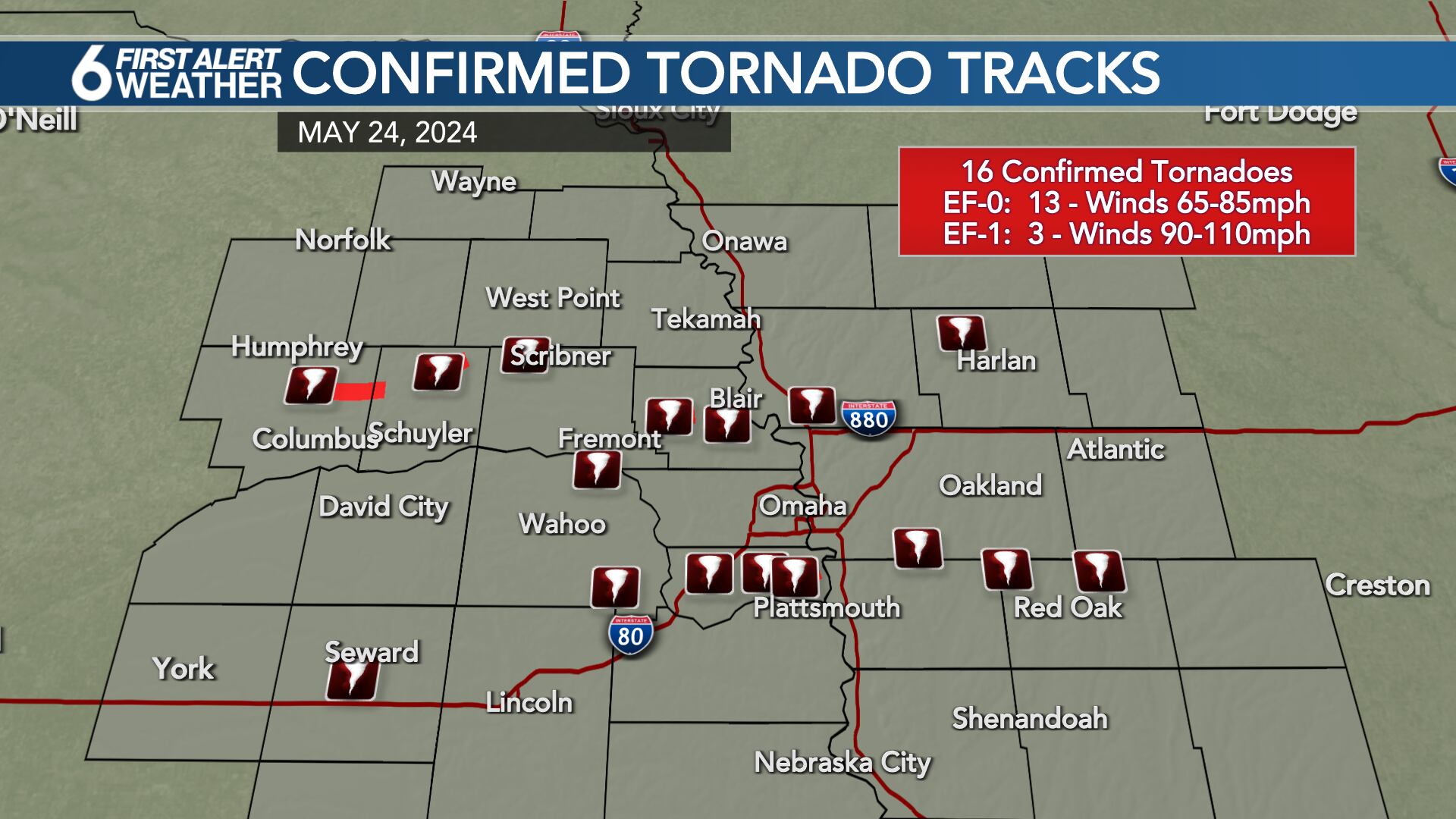 16 tornadoes confirmed from last Friday's storms across Omaha metro - Vimarsana News