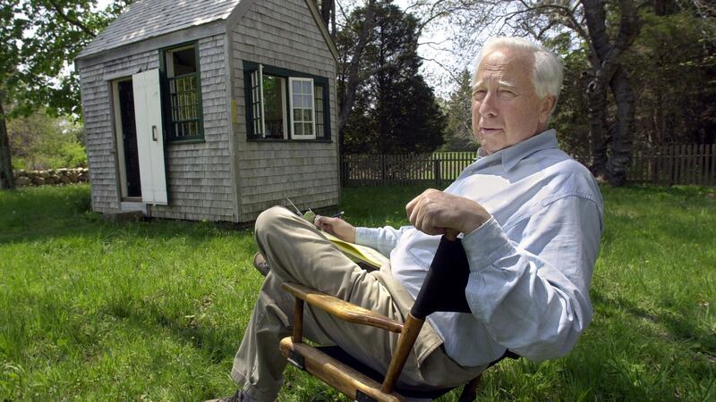 FILE - Writer and historian David McCullough appears at his Martha's Vineyard home in West...