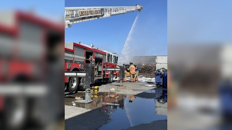 Lincoln Fire and Rescue responded to a fire at Green Quest Recycling on 440 J Street on Monday...