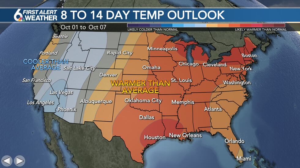 8 to 14 Day Outlook