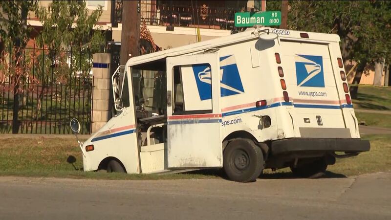 Investigators say the driver of a Ford Expedition clipped the corner of a mail truck, sending...