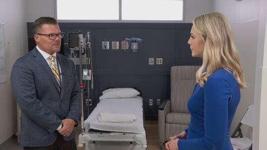 Chair of Nebraska’s Immunization Task Force, Andrew Raduechel, speaks with 6 News' Erin...