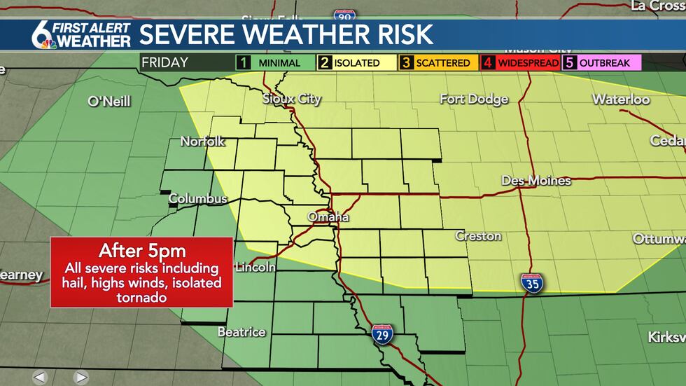 Severe weather threat Friday