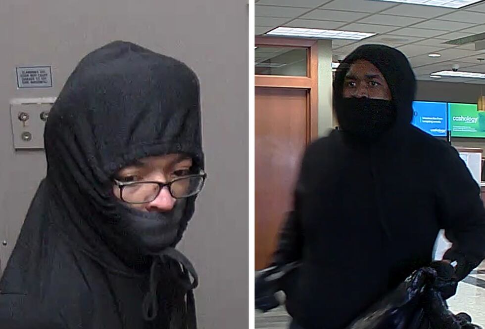 Omaha Police are looking for two people who robbed a First National Bank branch in west Omaha...