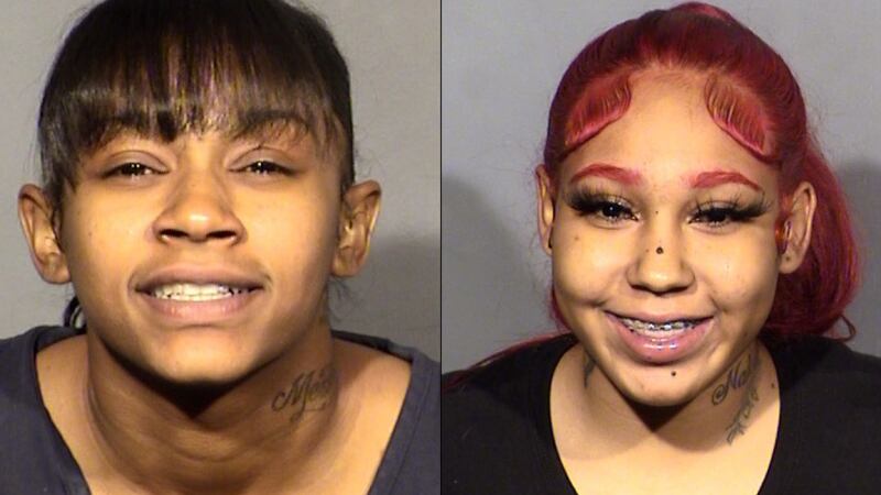 Erika Covington (left) and Arionna Taylor (right) were charged with robbery and open murder.