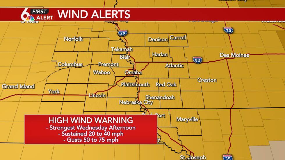 High Wind Warning Wednesday