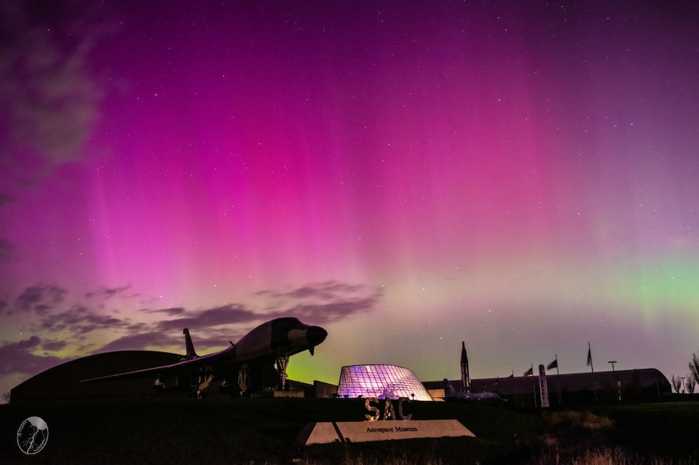 Aurora Borealis at the SAC Aerospace Museum in Ashland, NE