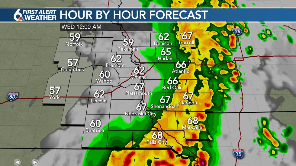 Midnight forecast