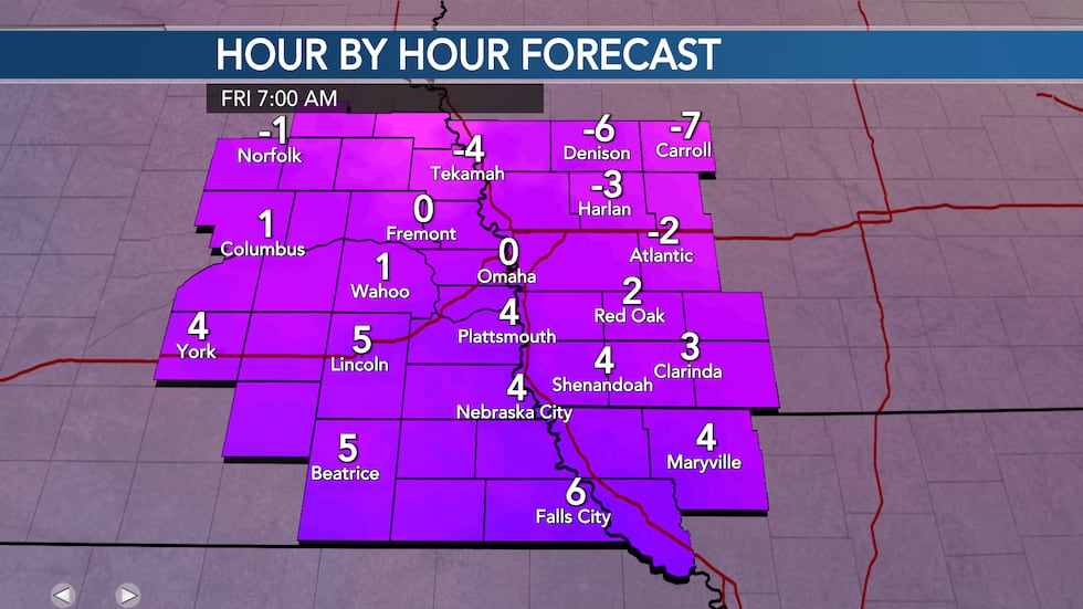 Friday lows