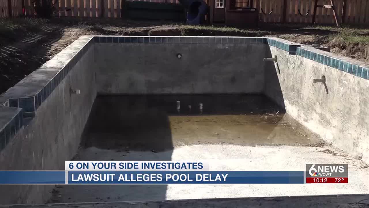 An Omaha metro woman is suing an area contractor after her in-ground pool went unfinished for...
