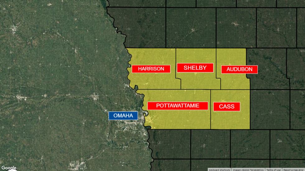 Five counties in southwest Iowa were placed under a boil advisory on Thursday, May 25, 2023.
