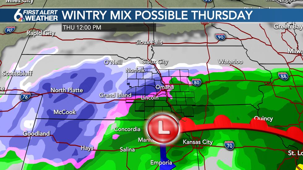 Wintry Mix Possible Thursday