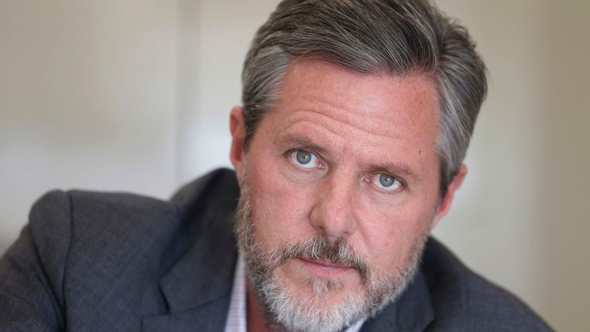 In this Nov. 16, 2016 file photo, Liberty University president Jerry Falwell Jr., poses during...